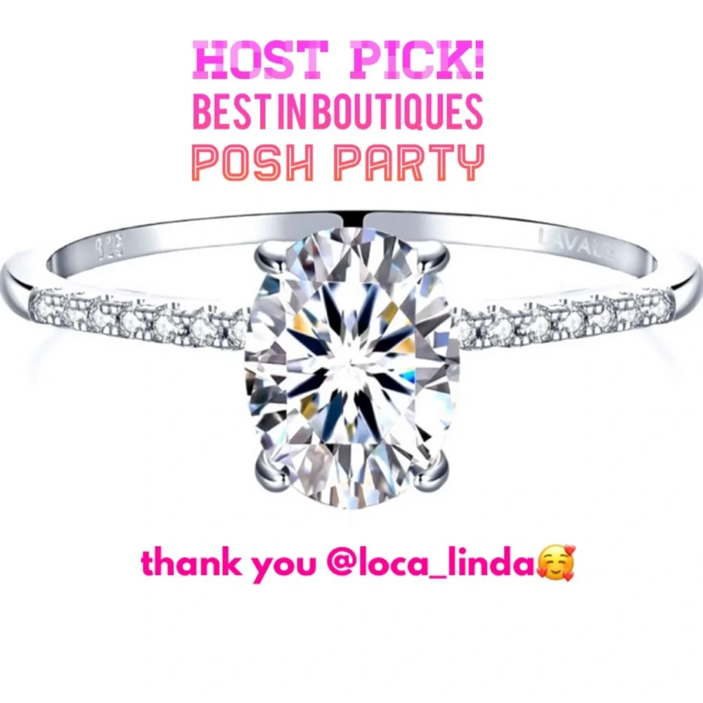 Solitaire Moissanite💍 1.5 Carats Halo Oval Cut Wedding Engagement Promis… - Picture 1 of 10